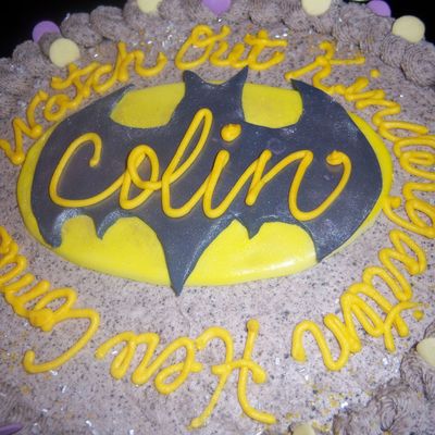 Batman Preschool Grad Oreo Buttercream
