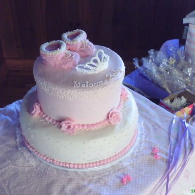 First Two Tiered Cake