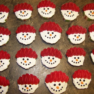 Snowman Cupcakes