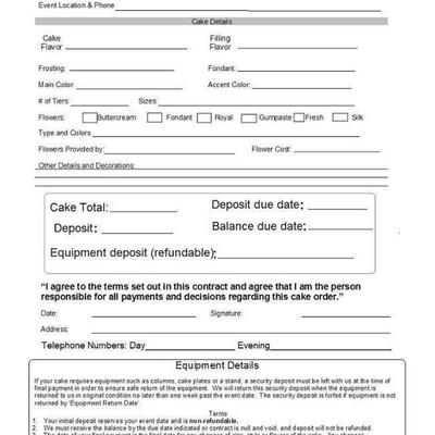 Cake Order Contract
