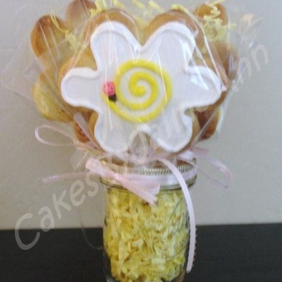 Flower Cookie Jar Bouquet