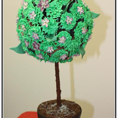 Strawberry Blossom Topiary