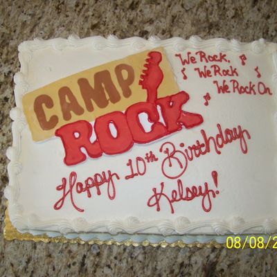 Camp Rock Themed Birthday
