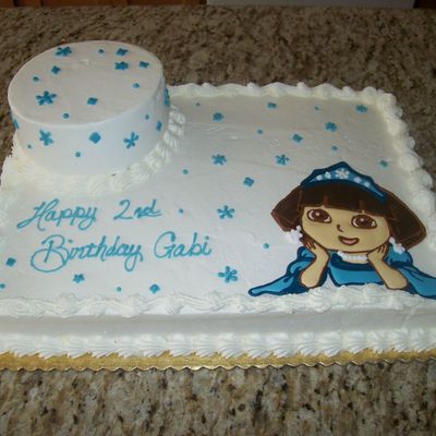 Dora The Explorer Themed Cake