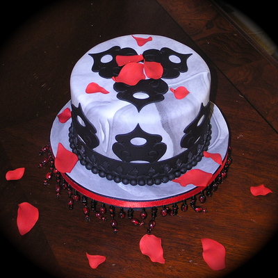 Marble Rose Cake