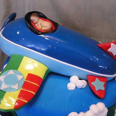 Vintage Airplane Baby Shower