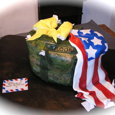 Military Deployment Cake