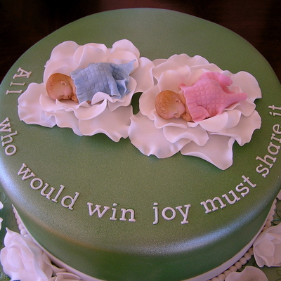 Twin Sugar Babies Cake