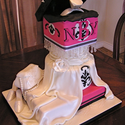 Pink Black And White Bridal Shower