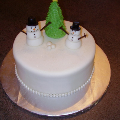 Snowman Cake