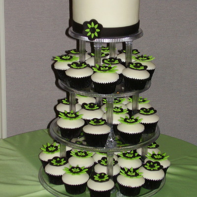 Black And Apple Green Wedding