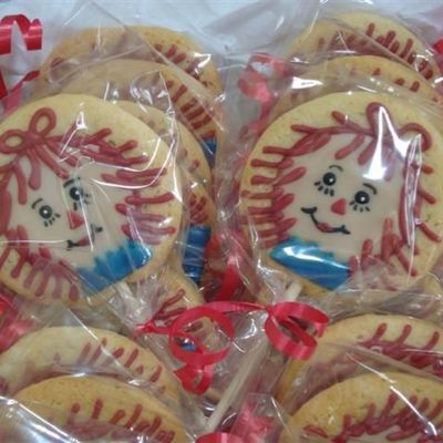 Raggedy Ann Cookie On A Stick