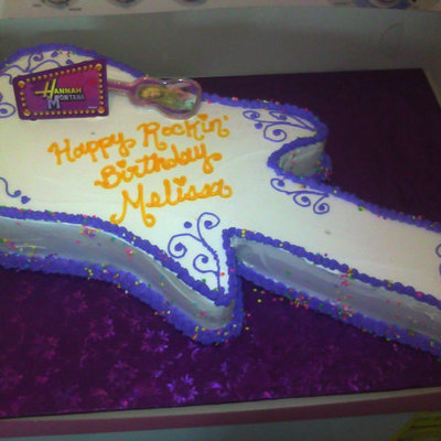 Hanna Montana Guitar Cake
