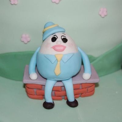 Closeup Of Humpty Dumpty From Mother Goose Cake