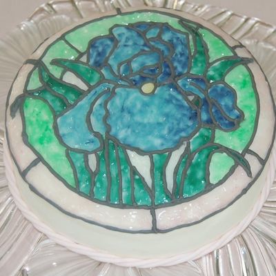 Stained Glass Iris