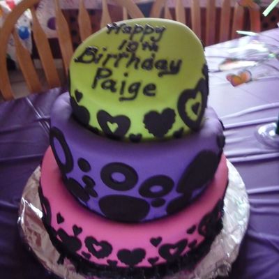 Fondant Birthday Cake