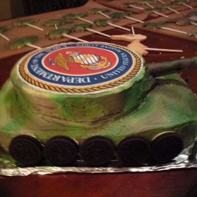 Tank Birthday Cake
