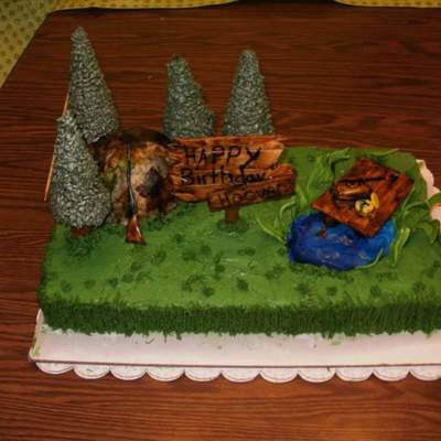 Matts Hunting/fishing Cake