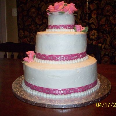 First Wedding/stacked Cake