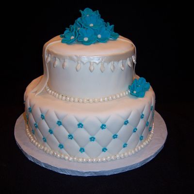 Quilting And Teal Flower