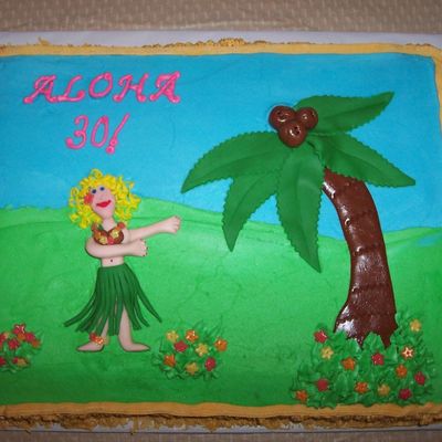 Hula Dancer Cake