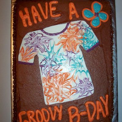Groovy Brithday Cake