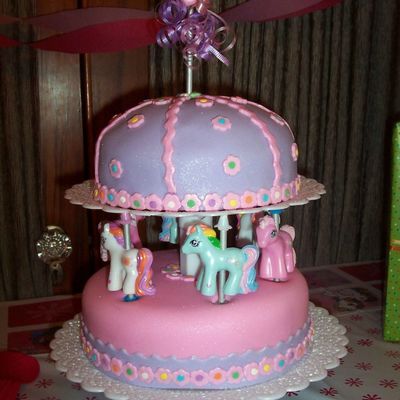 My Little Pony Carousel Cake