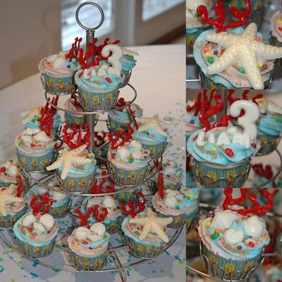 Under Sea Cupcake Tower