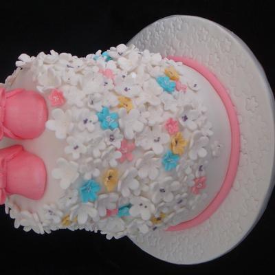 Baby Christening Cake For Spring