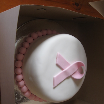 Pink Ribbon Cake