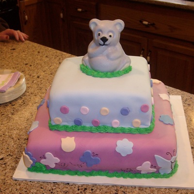 Bear Baby Shower Cake