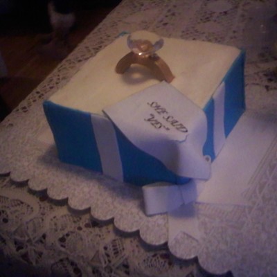Engagement Ring Cake