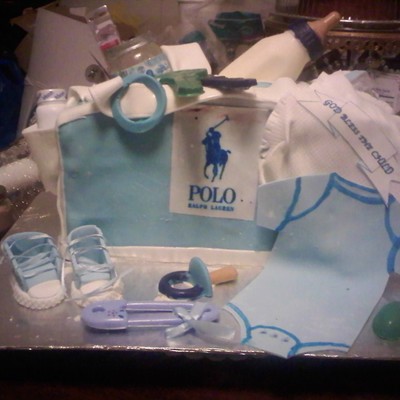 Polo Diaper Bag Cake