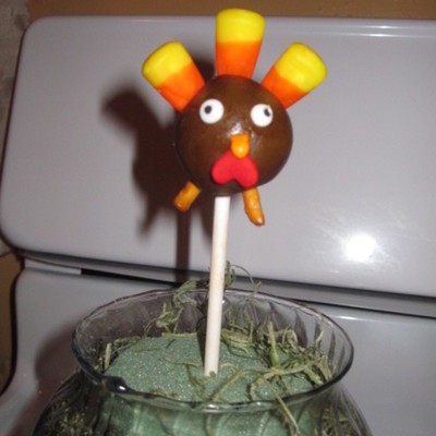 Thanksgiving Turkey Cake Pops