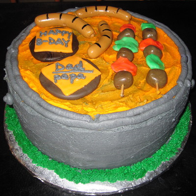 Bbq Bday Cake