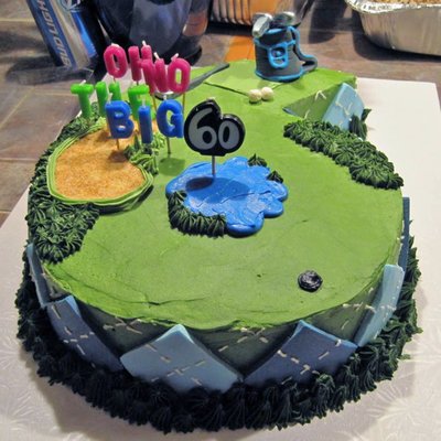 60-Golf Course Cake