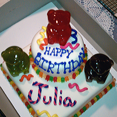 Gummy Bear Birthday Cake