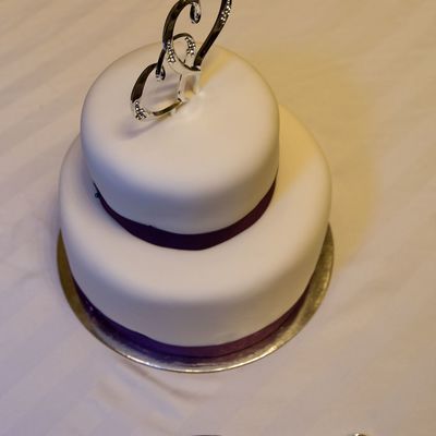 First Fondant Wedding Cake