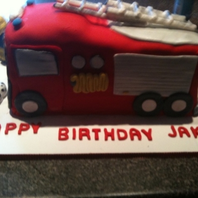 Fire Engine Cake 3-D