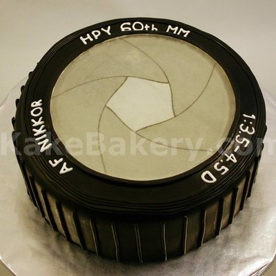 Camera Lens Birthday Cake