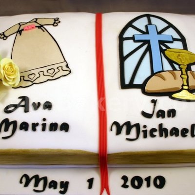 Communion And Baptism Cake