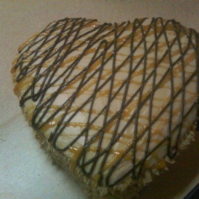Chocolate And Carmel Heart
