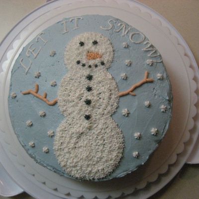 Snowman Cake