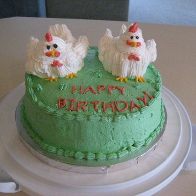 Chicken Birthday Cake