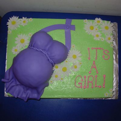 First Baby Belly Cake