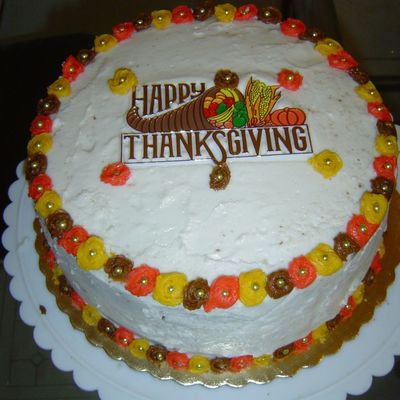 Just A Reg Cake For Thxgiving