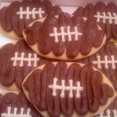 Football Sugar Cookies