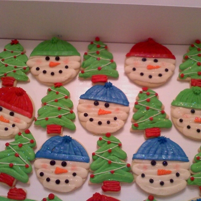 Snowmen & Christmas Tree Sugar Cookies