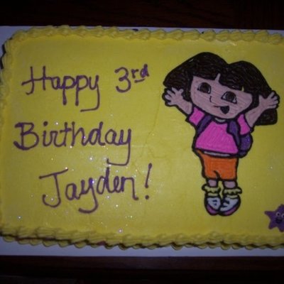Dora Birthday Cake