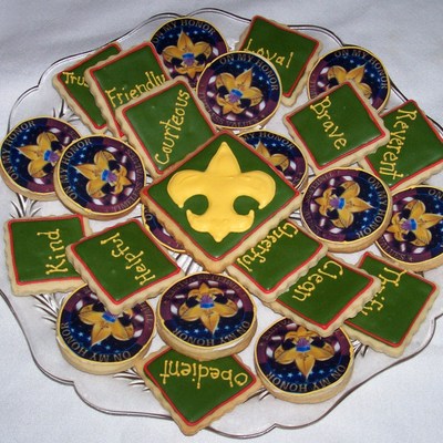 Boy Scout Law Cookies